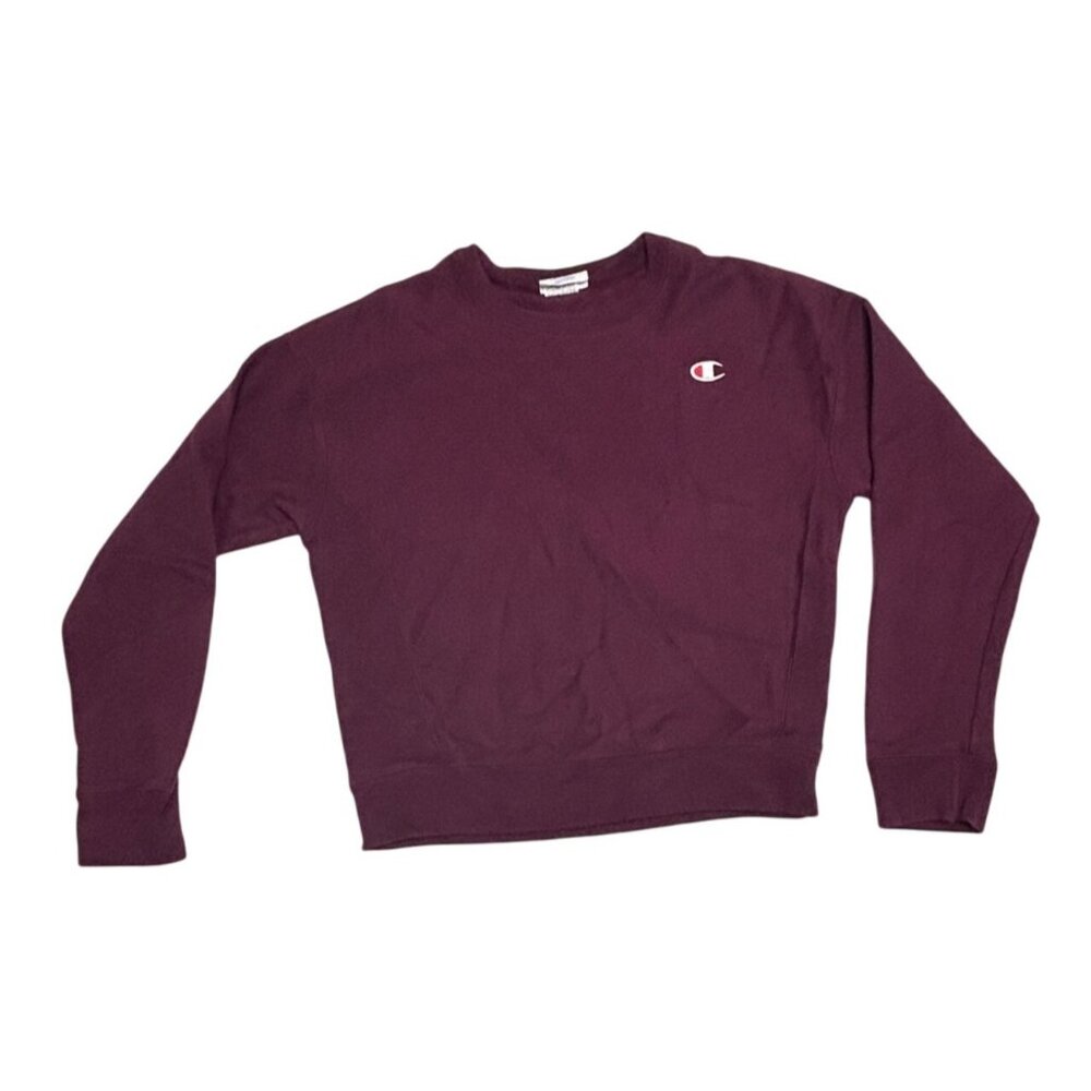 Champion Small Maroon Crewneck Sweatshirt Vintage Reverse Weave Size Small Retro